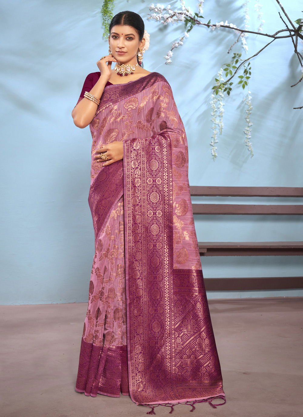 Sangam Vasu Pujya 5 Exclusive Wear Wholesale Saree Collection
